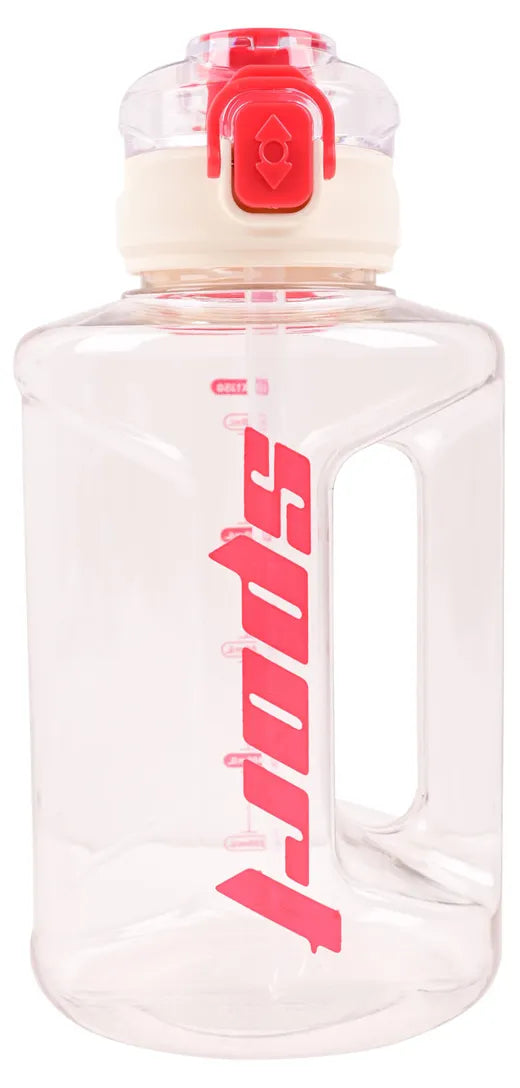 Sports Gym Plastic Water Bottle 2080ml with Flip Lid and Handle