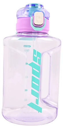 Sports Gym Plastic Water Bottle 2080ml with Flip Lid and Handle