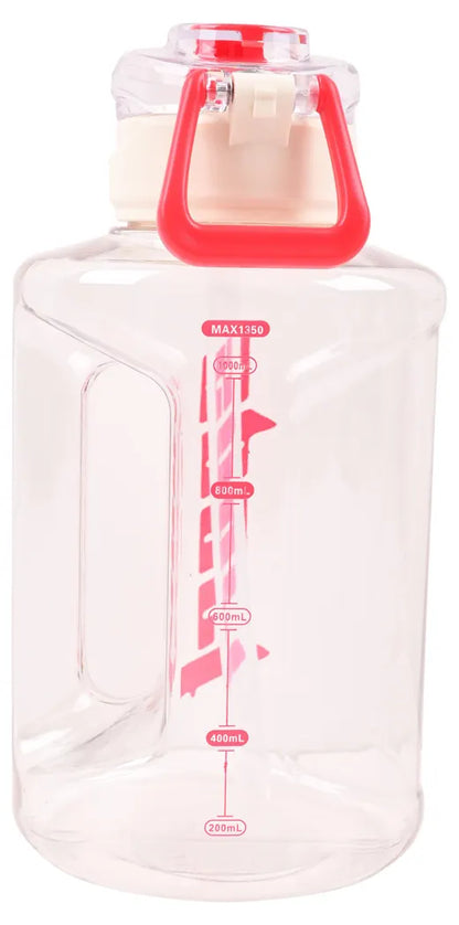 Sports Gym Plastic Water Bottle 2080ml with Flip Lid and Handle