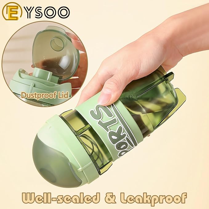Sports Gym Shaker Bottle with Blender Ball and Carry Strap 600ml