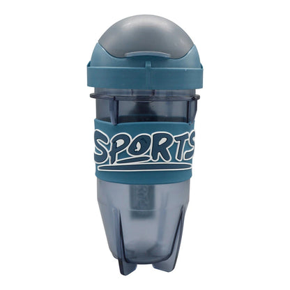 Sports Gym Shaker Bottle with Blender Ball and Carry Strap 600ml