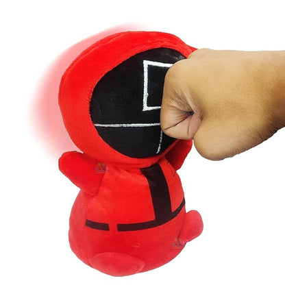 VGRASSP Electric Plush Stress Relief Boxing Desk Toys, Punching Bag Angry Management Doll, Antistress Doll Toy for Adults and Children to Vent Stress Color and Design as Per Stock (Punch Me Doll)