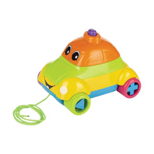 Giggles - Stack A Car, 2 in 1 Pull Along Toy, Walking, Shape Sorting, Pretend Play, 12 Months & Above, Infant and Preschool Toys, Multicolour