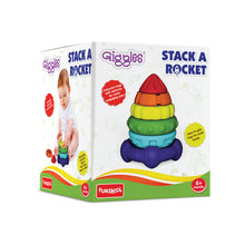 Giggles Funskool Stack A Rocket, Nesting & Stackable Textured Toy for Kids, Encourages Learning & Development, Fun Activity for Babies, Gift Set for Kid, Age 6+ Months