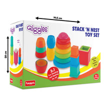 Giggles Stack 'N Nest 3-in-1 Stacking & Nesting Toy Set for Babies