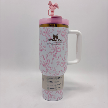Stanley Love Shack 3D Fancy Bow and Floral Print Quencher 1200ml