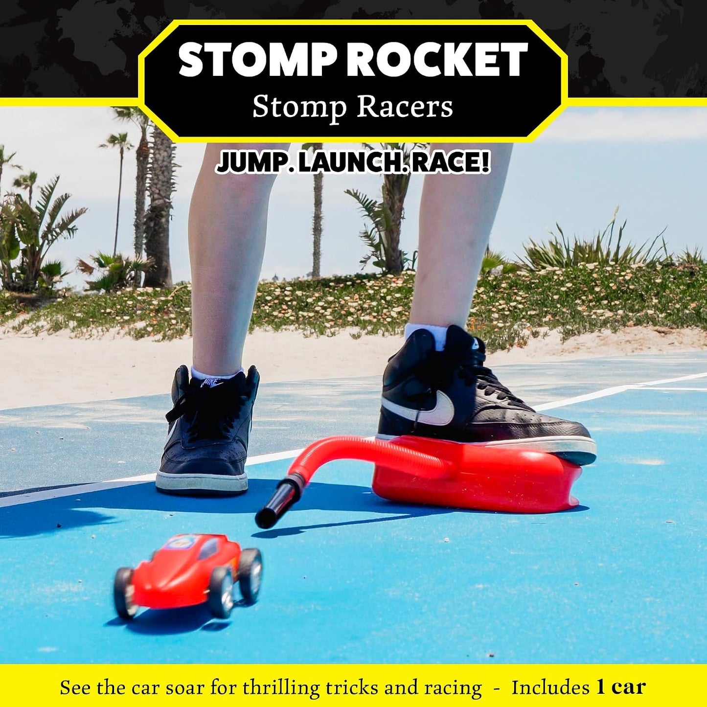 Stomp Racers Air-Powered Race Car Launch Toy