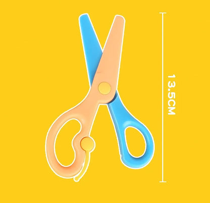 GLUN® Student Scissors Art and Craft Scissors for Paper Cutting, Cardboard and Greetings Designer Different Scissors Pack of 6