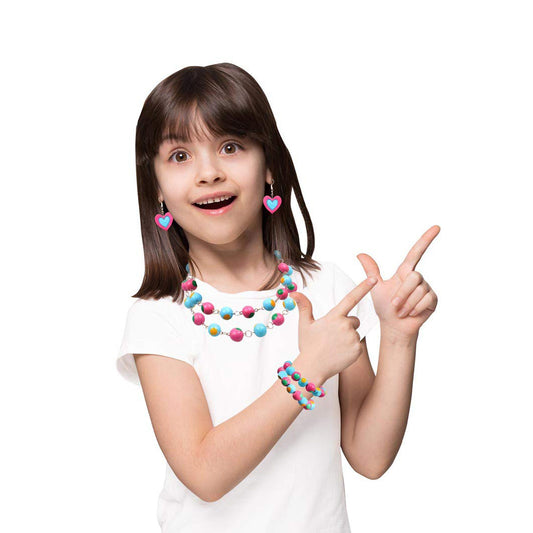 Handycrafts - Terracota Bead Jewellery, Jewellery Making Kit, for The Young accesory Designer, 6 Years +, DIY Terracota Beads