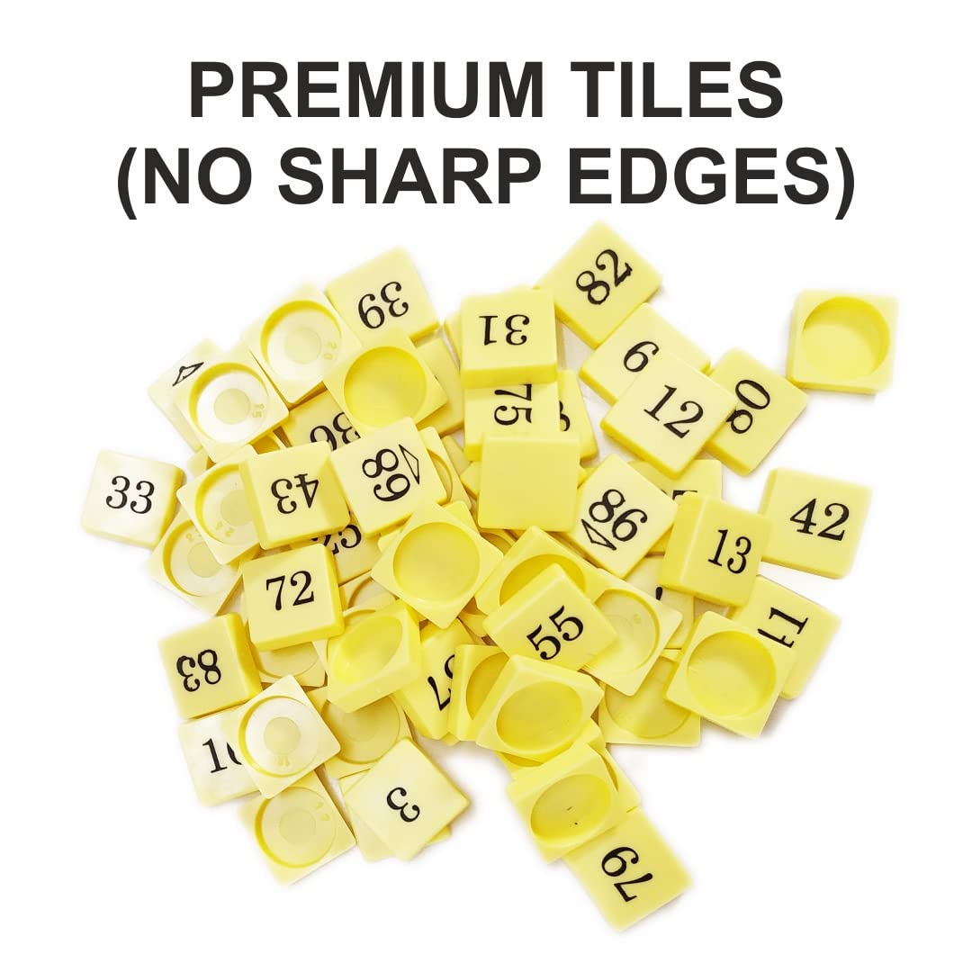 Toymate Jumbo Housie Board Board Game - 144 Reusable Folding Cards Bingo Lotto Tambola Family Game for All Adults and Kids