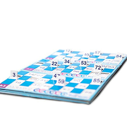 Toymate Jumbo Housie Board Board Game - 144 Reusable Folding Cards Bingo Lotto Tambola Family Game for All Adults and Kids
