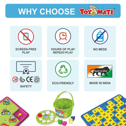 Toymate Jumbo Housie Board Board Game - 144 Reusable Folding Cards Bingo Lotto Tambola Family Game for All Adults and Kids