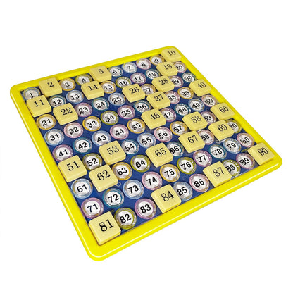 toymate Giant Housie Tambola Bingo Game Set | 384 Tickets & Sturdy Plastic Gameboard | No Pins or Pens Required | Family Party Game for Large Groups, Events, Kitty Parties & Gatherings