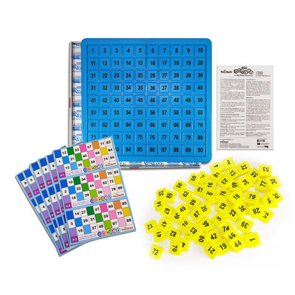 toymate Premium Housie Game – The Big Party Entertainment | 72 Reusable Colourful Cards, 13x12 Inch Plastic Play Board, 30mm Big Tiles | No Pins or Pencils Needed | Family Fun Tambola Game