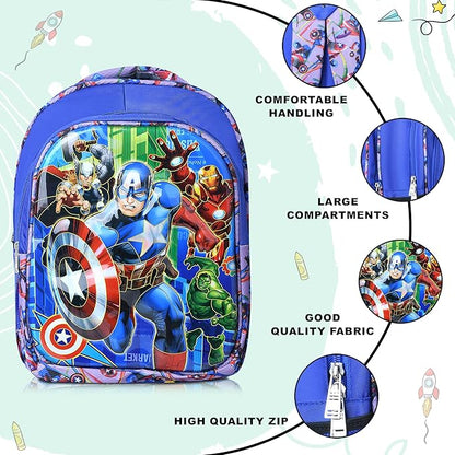 RBRN 3d School Bag For Boys And Girls Cartoon Printed Waterproof Backpack Bag Ideal For Small Kids Bag UKG Nursery 1st Class Girls School Bags 5-7 years 15 Inches