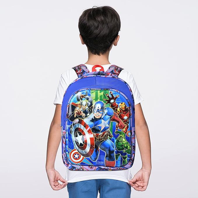 RBRN 3d School Bag For Boys And Girls Cartoon Printed Waterproof Backpack Bag Ideal For Small Kids Bag UKG Nursery 1st Class Girls School Bags 5-7 years 15 Inches