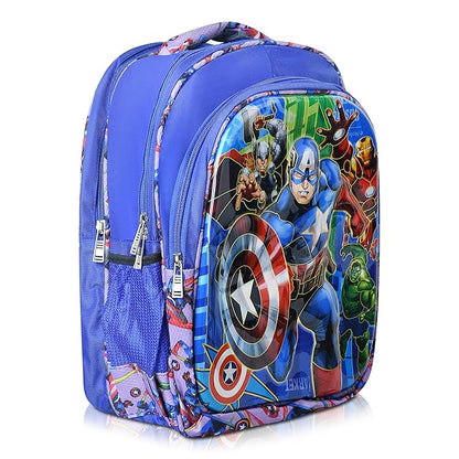 RBRN 3d School Bag For Boys And Girls Cartoon Printed Waterproof Backpack Bag Ideal For Small Kids Bag UKG Nursery 1st Class Girls School Bags 5-7 years 15 Inches