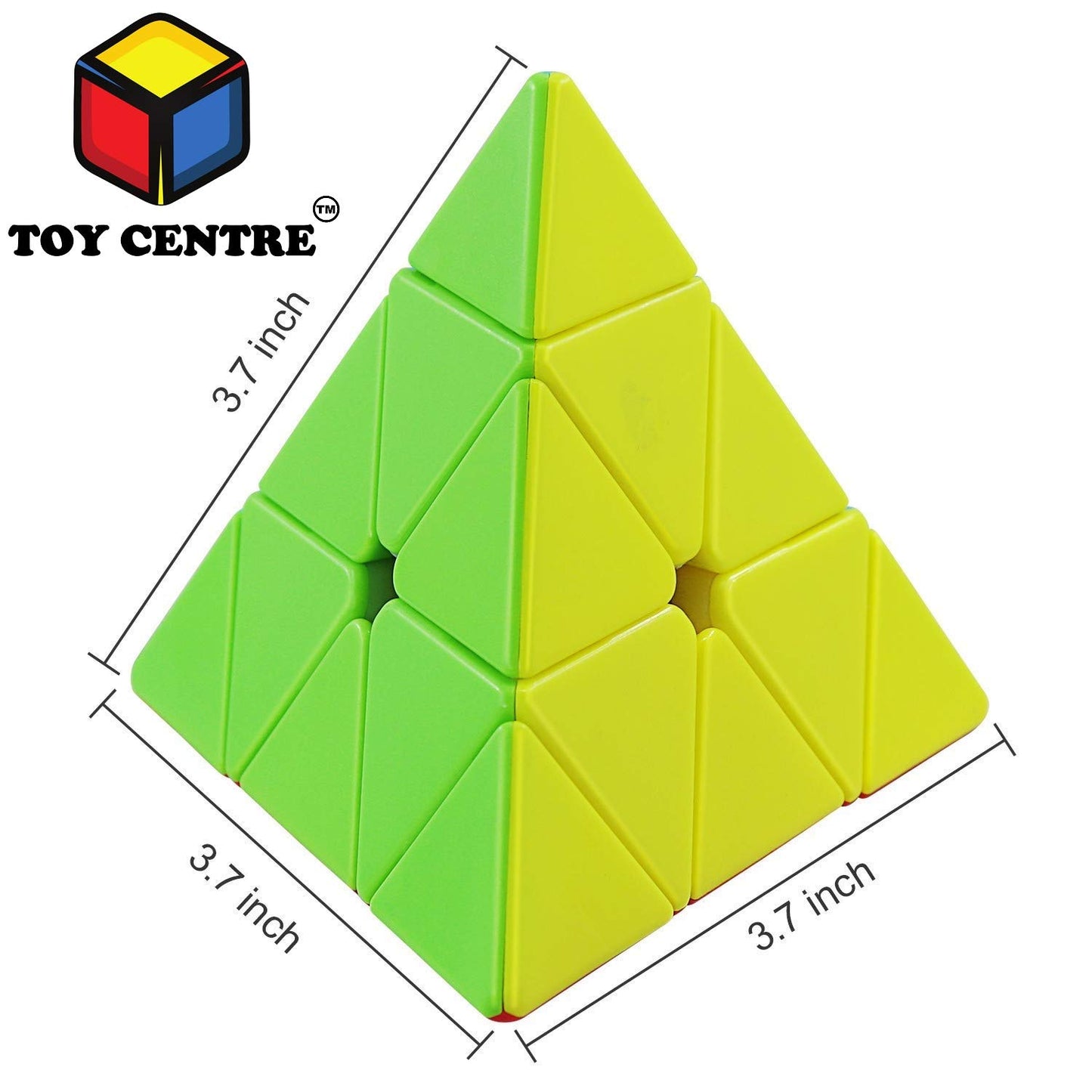 Toy Centre High Speed Super Smooth Pyraminx Cube Ultimate Puzzle Multicolor Brainstorming Toy Super Saver Pack (Pyraminx)