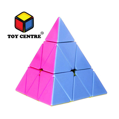 Toy Centre High Speed Super Smooth Pyraminx Cube Ultimate Puzzle Multicolor Brainstorming Toy Super Saver Pack (Pyraminx)