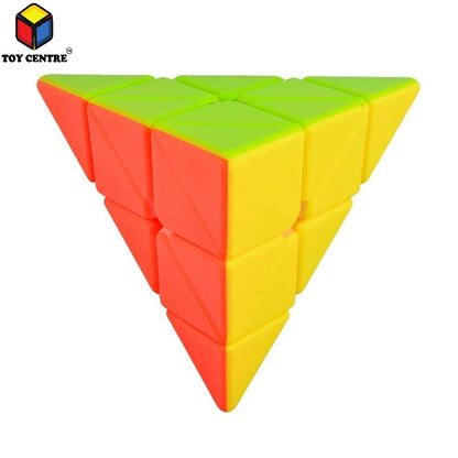 Toy Centre High Speed Super Smooth Pyraminx Cube Ultimate Puzzle Multicolor Brainstorming Toy Super Saver Pack (Pyraminx)