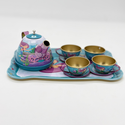 Refined Metal Tea Set – 15 Pcs Afternoon Tea Play Set