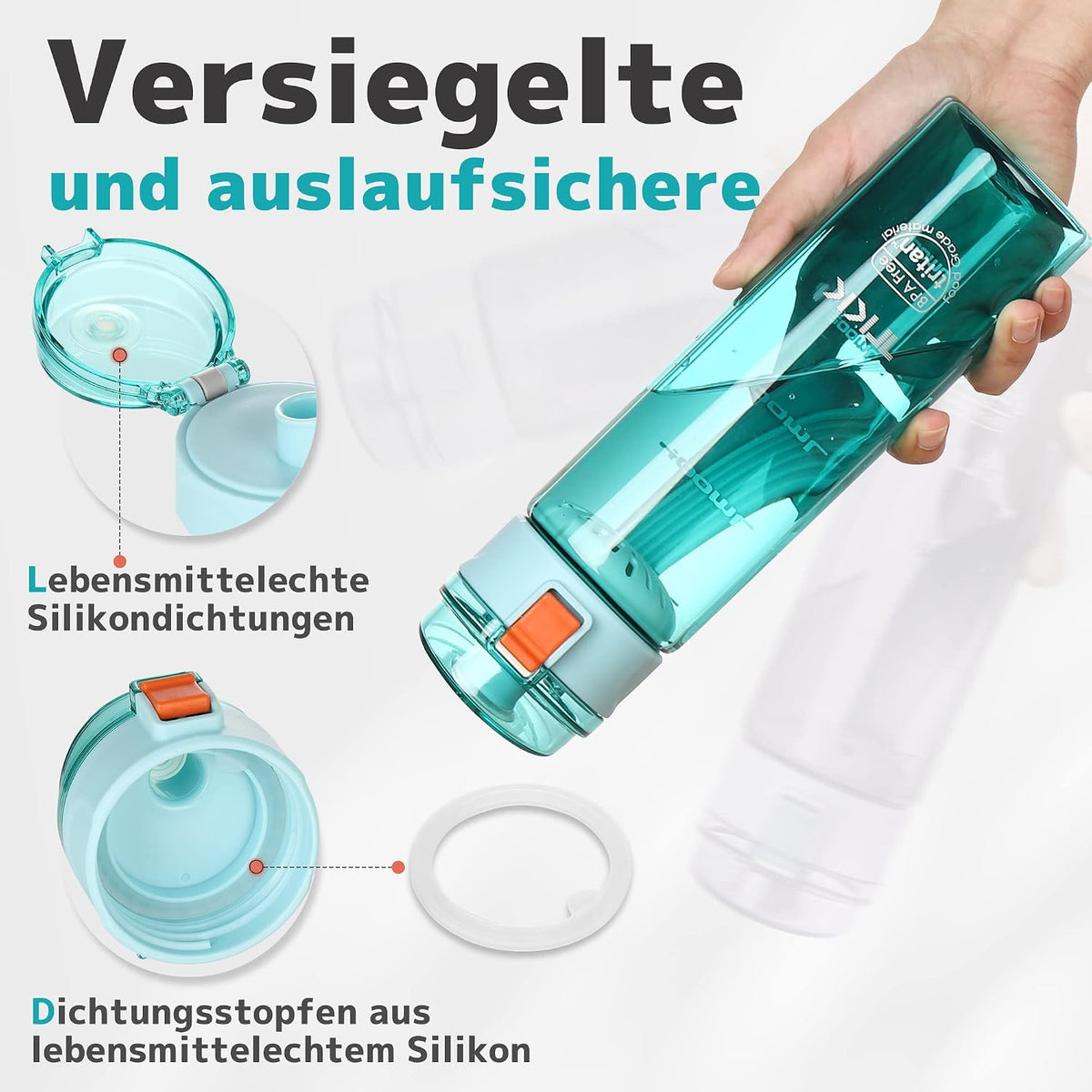 Tikk Push Button Water Bottle – 550ml