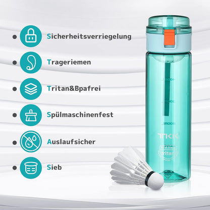 Tikk Push Button Water Bottle – 550ml