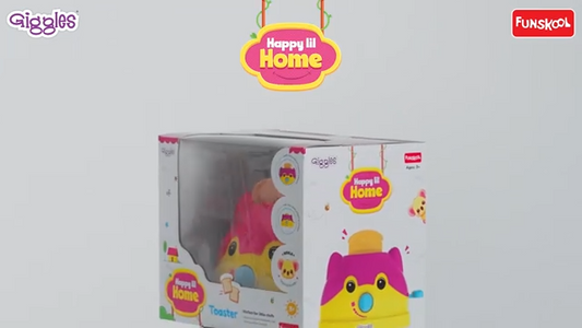 Funskool Giggles Playset Happy Lil Home-Toaster, Koala Inspired Pretend Role-Play Kitchen pop up Toy,Realistic Bread Slices, for Kids 3 Year Old & Above.