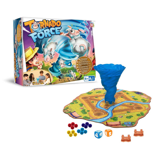 Funskool Games Tornado Force 2-4 Players, Strategic Board Game for Boys and Girls, Family Game, Party Game, Fun Game, Multicolor,Ages : 6 Years +