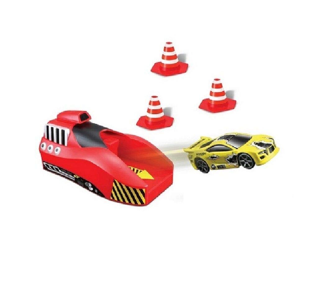 New Play Game Rapid Launcher Play Set Toy with 3 Die Cast Metal Stunt Car and Stoppers for Kids (Multi)