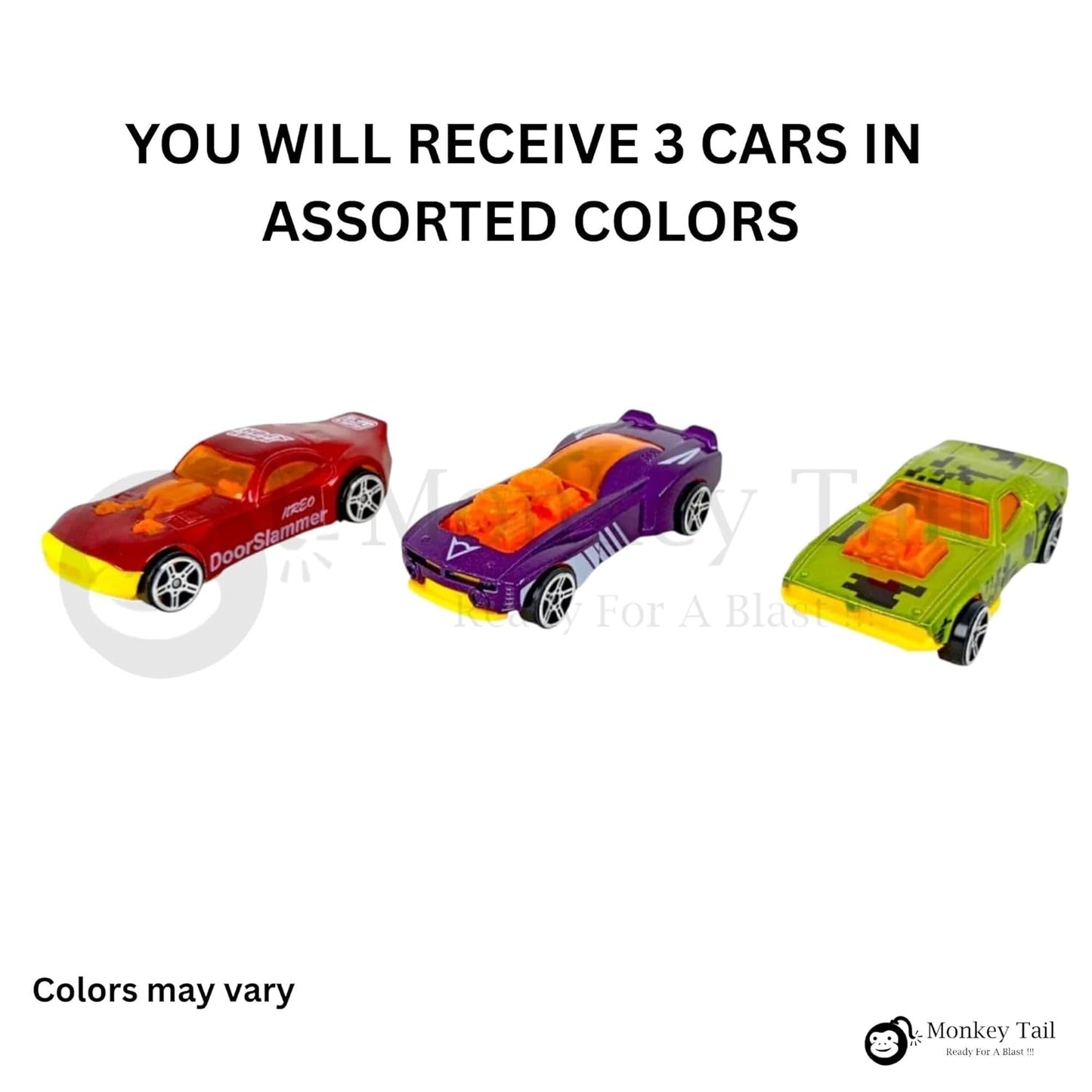 ToyBoi Rapid Launcher Play Set with 3 Die-Cast Metal Master Racer Cars