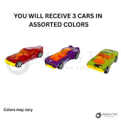 ToyBoi Rapid Launcher Play Set with 3 Die-Cast Metal Master Racer Cars