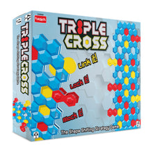 Funskool Triple Cross, Strategy Game, Board Game for Kids, Adults, Families, Educational, Fun, 2+ Players, Family Fun, Activity Toy for Childrens, Gift Set for Kid, Ages 6+ Years