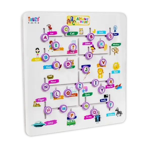 Alphabet Master Puzzle Game|ABCD Jigsaw Puzzle Preschool Learning Improve Vocabulary, Alphabet Maze Puzzle, Fine Motor Skills Toys for 2yrs Above Boys Girls,Learning Educational Board for Kids