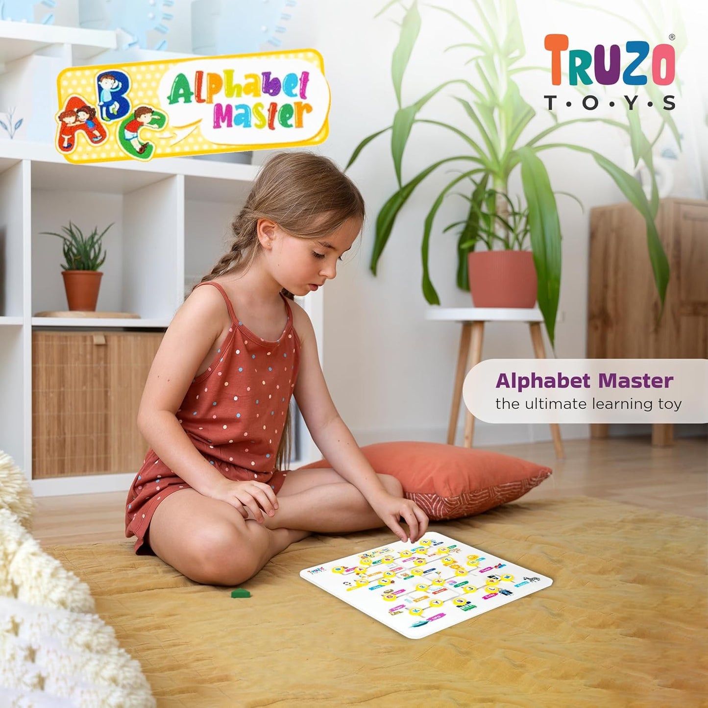 Alphabet Master Puzzle Game|ABCD Jigsaw Puzzle Preschool Learning Improve Vocabulary, Alphabet Maze Puzzle, Fine Motor Skills Toys for 2yrs Above Boys Girls,Learning Educational Board for Kids