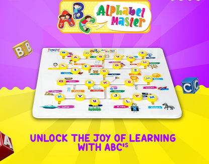 Alphabet Master Puzzle Game|ABCD Jigsaw Puzzle Preschool Learning Improve Vocabulary, Alphabet Maze Puzzle, Fine Motor Skills Toys for 2yrs Above Boys Girls,Learning Educational Board for Kids