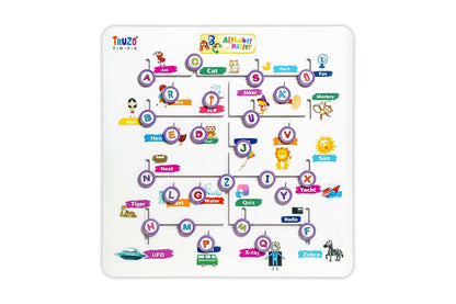 Alphabet Master Puzzle Game|ABCD Jigsaw Puzzle Preschool Learning Improve Vocabulary, Alphabet Maze Puzzle, Fine Motor Skills Toys for 2yrs Above Boys Girls,Learning Educational Board for Kids