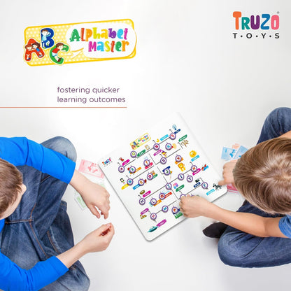 Alphabet Master Puzzle Game|ABCD Jigsaw Puzzle Preschool Learning Improve Vocabulary, Alphabet Maze Puzzle, Fine Motor Skills Toys for 2yrs Above Boys Girls,Learning Educational Board for Kids