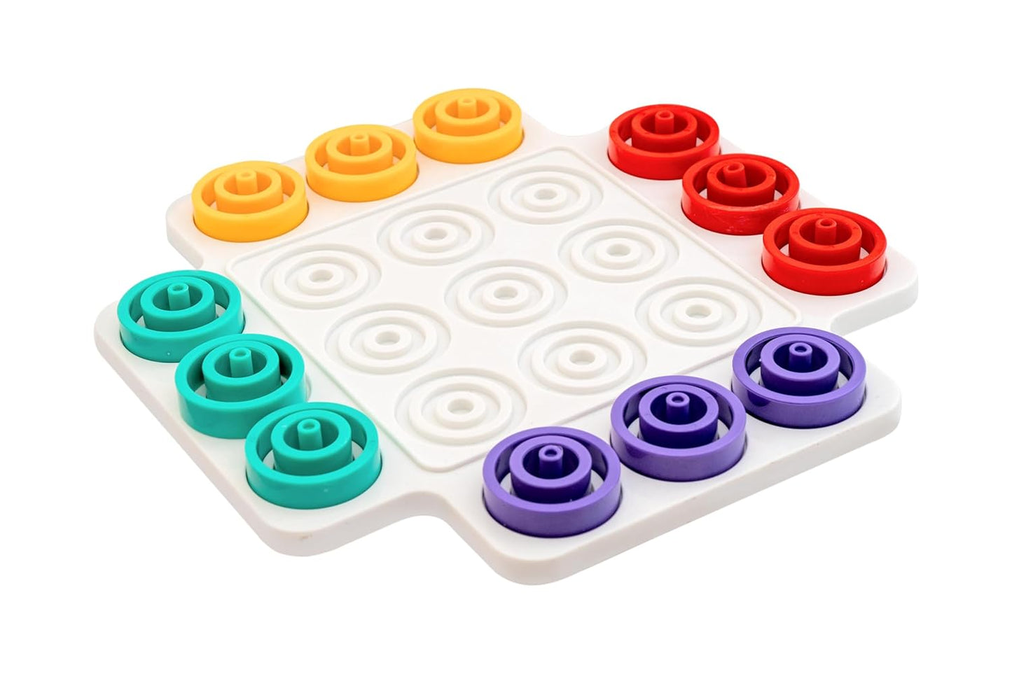 Krazy Rings|Brain Teasers Toy Jigsaw Intelligence Puzzle |Educational Puzzle Game for Kids | 3D Strategy Board Game with Colorful Rings |Multicoloour