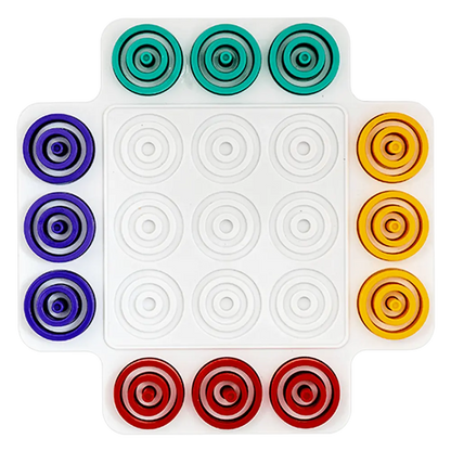 Krazy Rings|Brain Teasers Toy Jigsaw Intelligence Puzzle |Educational Puzzle Game for Kids | 3D Strategy Board Game with Colorful Rings |Multicoloour