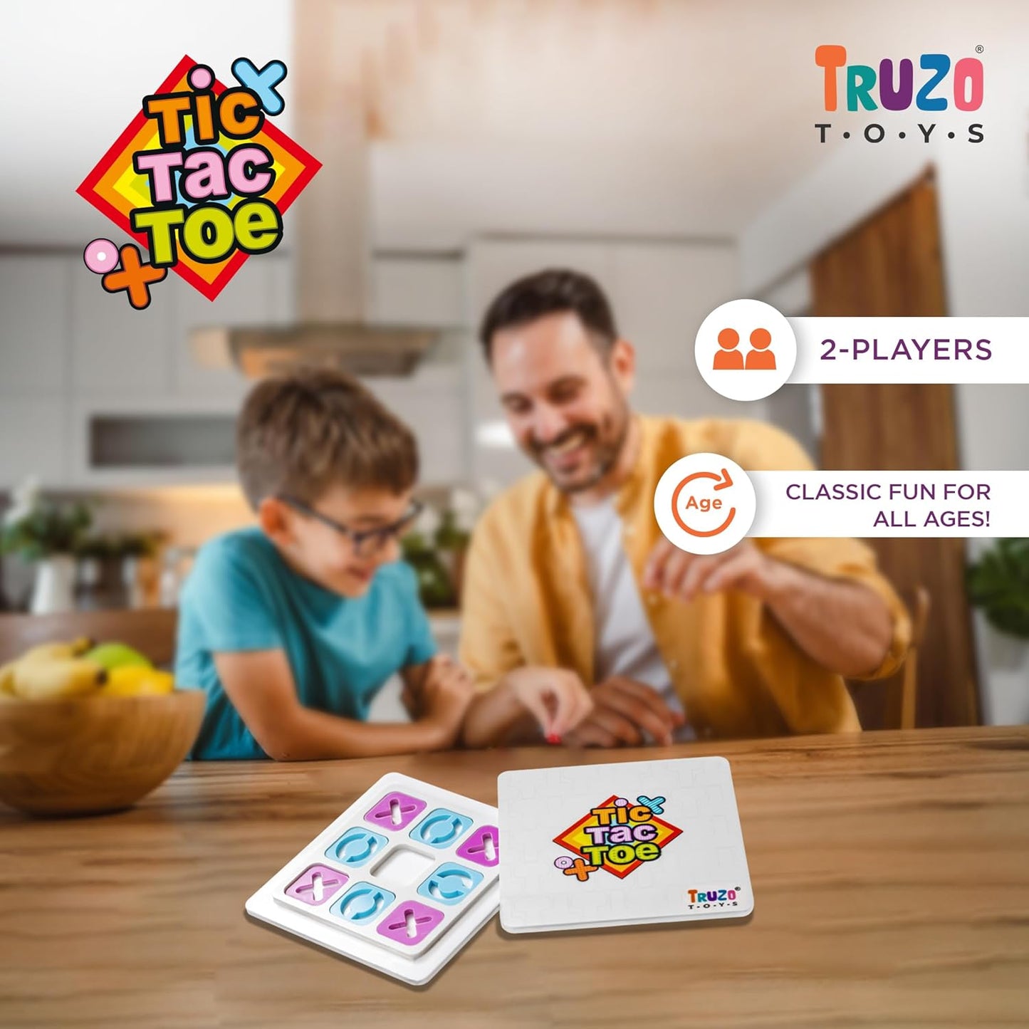Tic Tac Toe Game for Kids | Take N Play — Anywhere Tic-Tac-Toe — Easy to Use, Hard to Lose — Fun on The Go! — for Ages 3+ | Pink