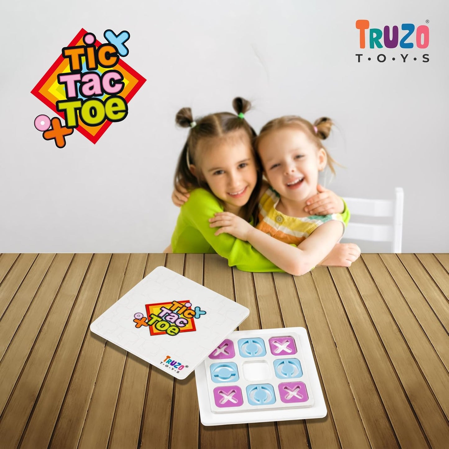Tic Tac Toe Game for Kids | Take N Play — Anywhere Tic-Tac-Toe — Easy to Use, Hard to Lose — Fun on The Go! — for Ages 3+ | White