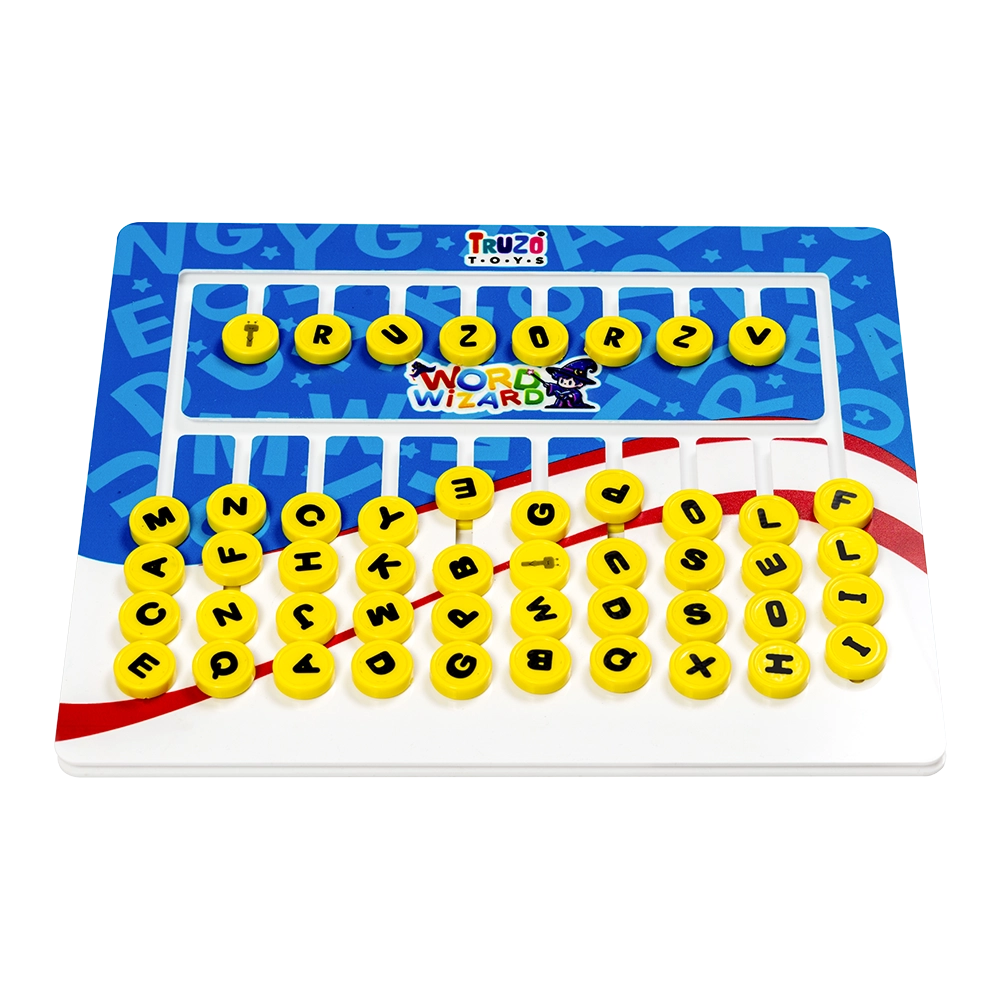 Truzo Word Wizard Spelling Board Game for Kids 26 Cards, 100+ Challenges