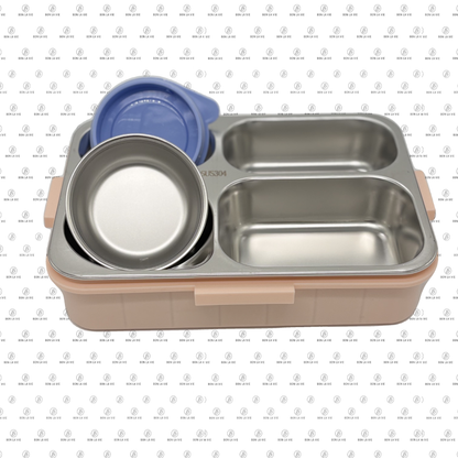 Unicorn Kids 304 Stainless Steel Lunch Box with Spoon, Fork & Container - 700ml