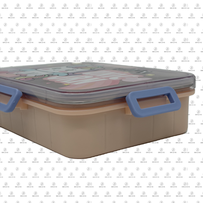Unicorn Kids 304 Stainless Steel Lunch Box with Spoon, Fork & Container - 700ml