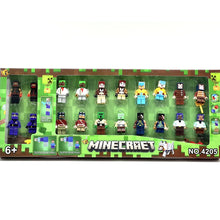 Magnetic Minecraft Figure with Blocks 20 Pcs Set