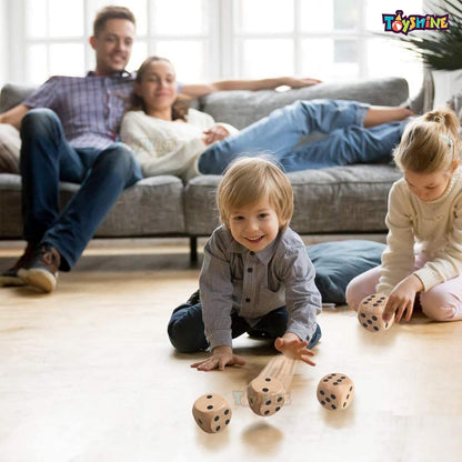 Toyshine, 6-Sided Games Dice Set 25 MM, Wooden Dice for Playing Board Games, Dice Games, Math Games, Party Favors and More