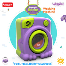 Giggles Funskool Happy Lil Home Washing Machine, Electronic Pretend Playset Toy for Kids with Rotating Drum, Encourages Learning & Development, Fun Activity Gift Set for Kid, Age 3+ Years