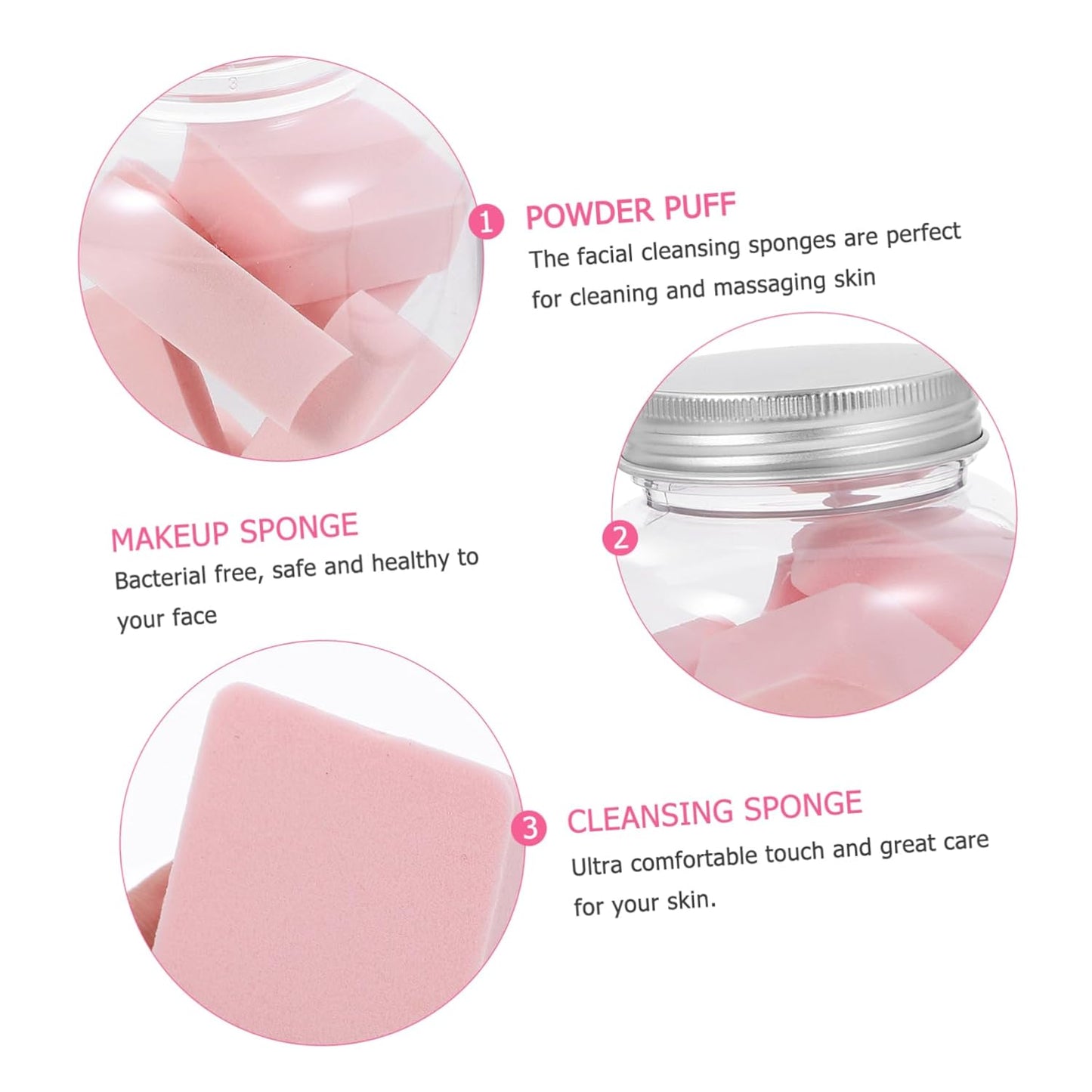 1 Compressed Sponges Exfoliator Tool Makeup Exfoliator Diamond Shape Puff Face Sponge Bulk Sponges Makeup Blenders& Sponges Makeup Sponge Women Powder Puff Cleansing Sponge