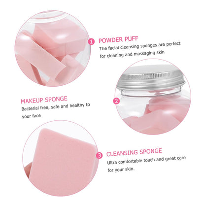 1 Compressed Sponges Exfoliator Tool Makeup Exfoliator Diamond Shape Puff Face Sponge Bulk Sponges Makeup Blenders& Sponges Makeup Sponge Women Powder Puff Cleansing Sponge